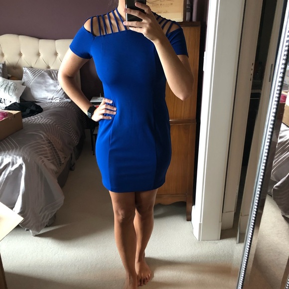 GUESS Royal Blue Bodycon Dress - Picture 6 of 8